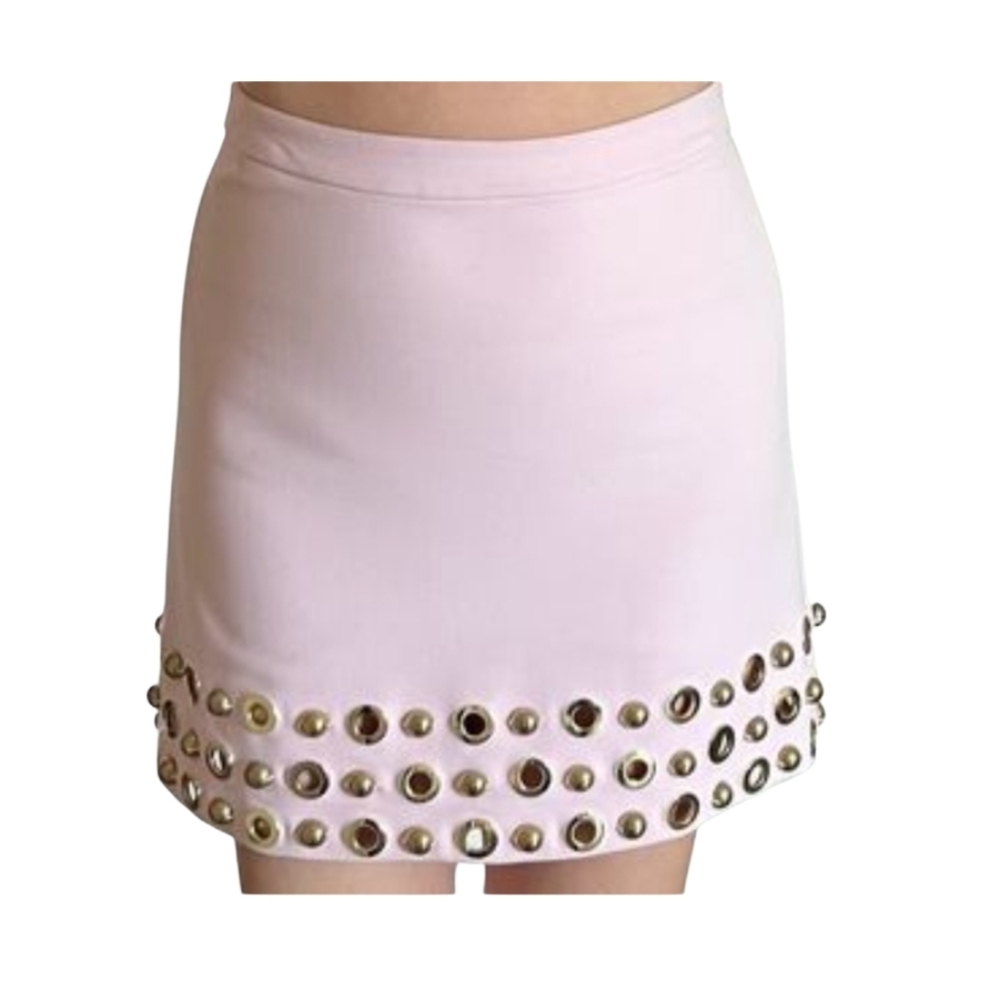 MARCIANO Pink Embellished Mini Pencil Skirt